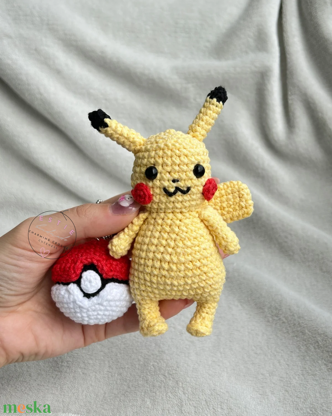 Horgolt Pikachu amigurumi figura kézzel készült, saját tervezés, 100% pamut - játék & sport - plüssállat & játékfigura - más figura - Meska.hu Horgolt Pikachu amigurumi figura kézzel készült, saját tervezés, 100% pamut - játék & sport - plüssállat & játékfigura - más figura - Meska.hu