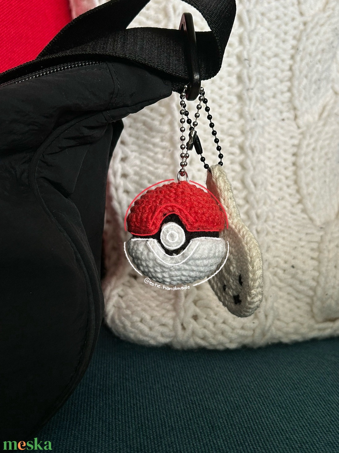 Horgolt Pokélabda kulcstartó kézzel készült amigurumi, választható lánccal - táska & tok - kulcstartó & táskadísz - kulcstartó - Meska.hu Horgolt Pokélabda kulcstartó kézzel készült amigurumi, választható lánccal - táska & tok - kulcstartó & táskadísz - kulcstartó - Meska.hu