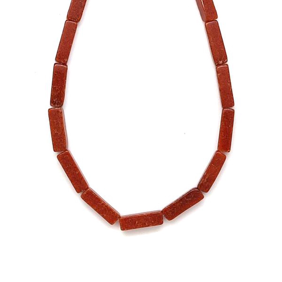 Aventurin barack tégla 4x13mm ékszerkészítő alapanyag (füzér) - kellékek & szerszámok - ásvány alapanyag - ásványfüzér - Meska.hu