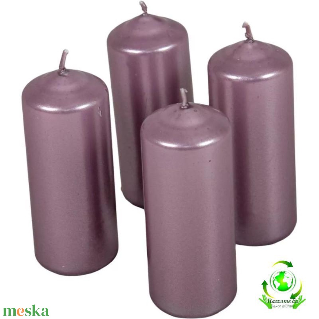 Metál henger gyertya szett 40x100mm - halvány lila - kellékek & szerszámok - dekorációs kellékek - dekorációs gyertya - Meska.hu Metál henger gyertya szett 40x100mm - halvány lila - kellékek & szerszámok - dekorációs kellékek - dekorációs gyertya - Meska.hu