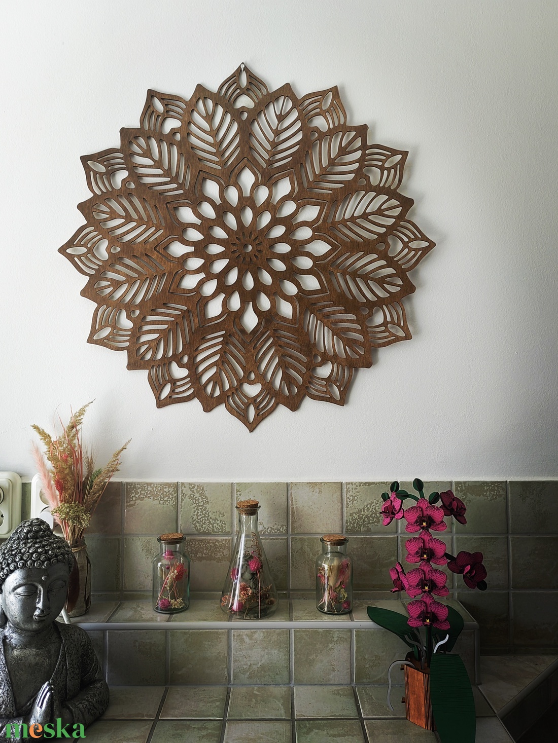 Mandala falidísz 70 cm - otthon & életmód - dekoráció - spiritualitás - mandala - Meska.hu