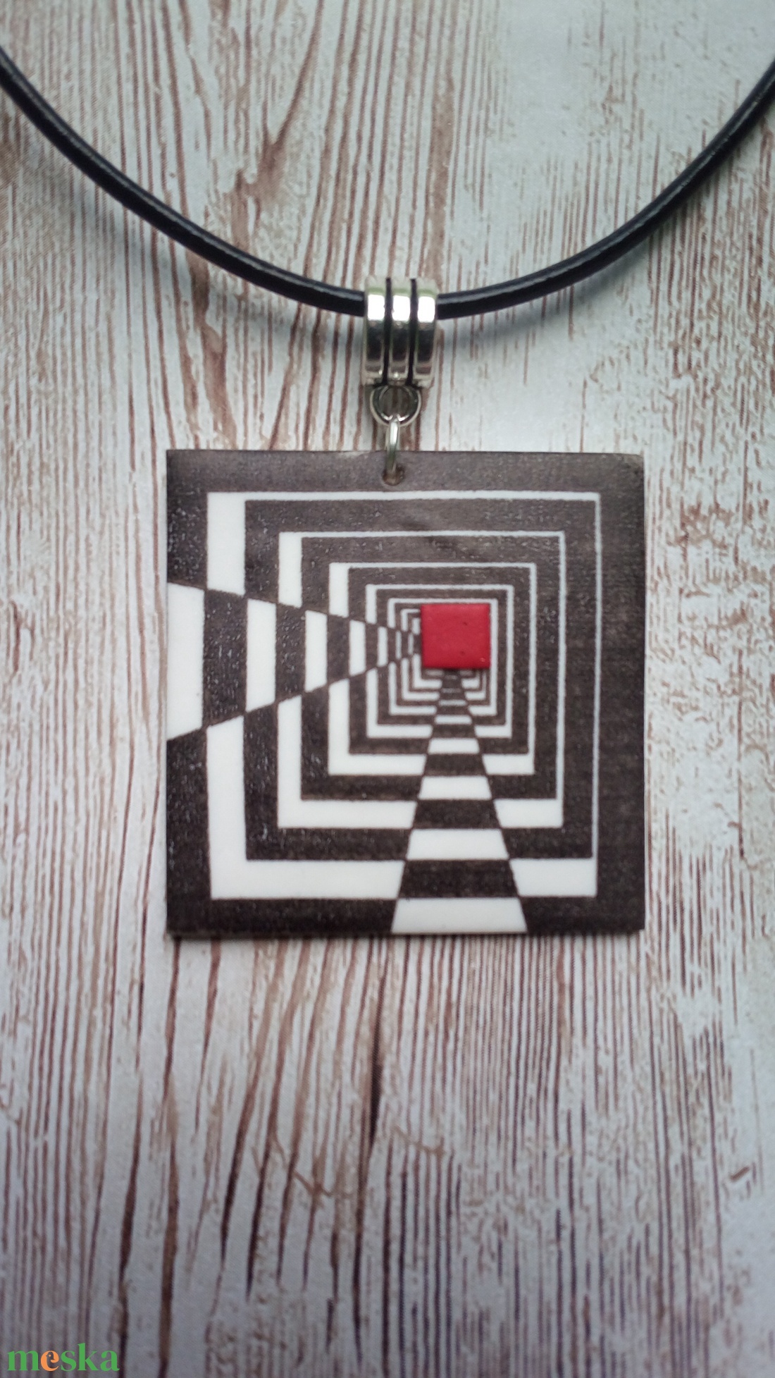 Op-art - ékszer - nyaklánc - medálos nyaklánc - Meska.hu Op-art - ékszer - nyaklánc - medálos nyaklánc - Meska.hu