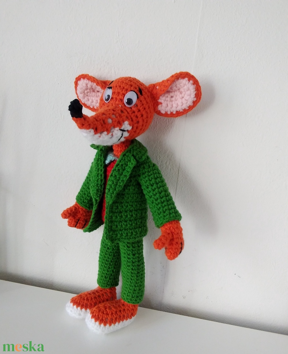 Geronimo Stilton horgolt mesehős egér karakter baba - játék & sport - plüssállat & játékfigura - egér - Meska.hu
