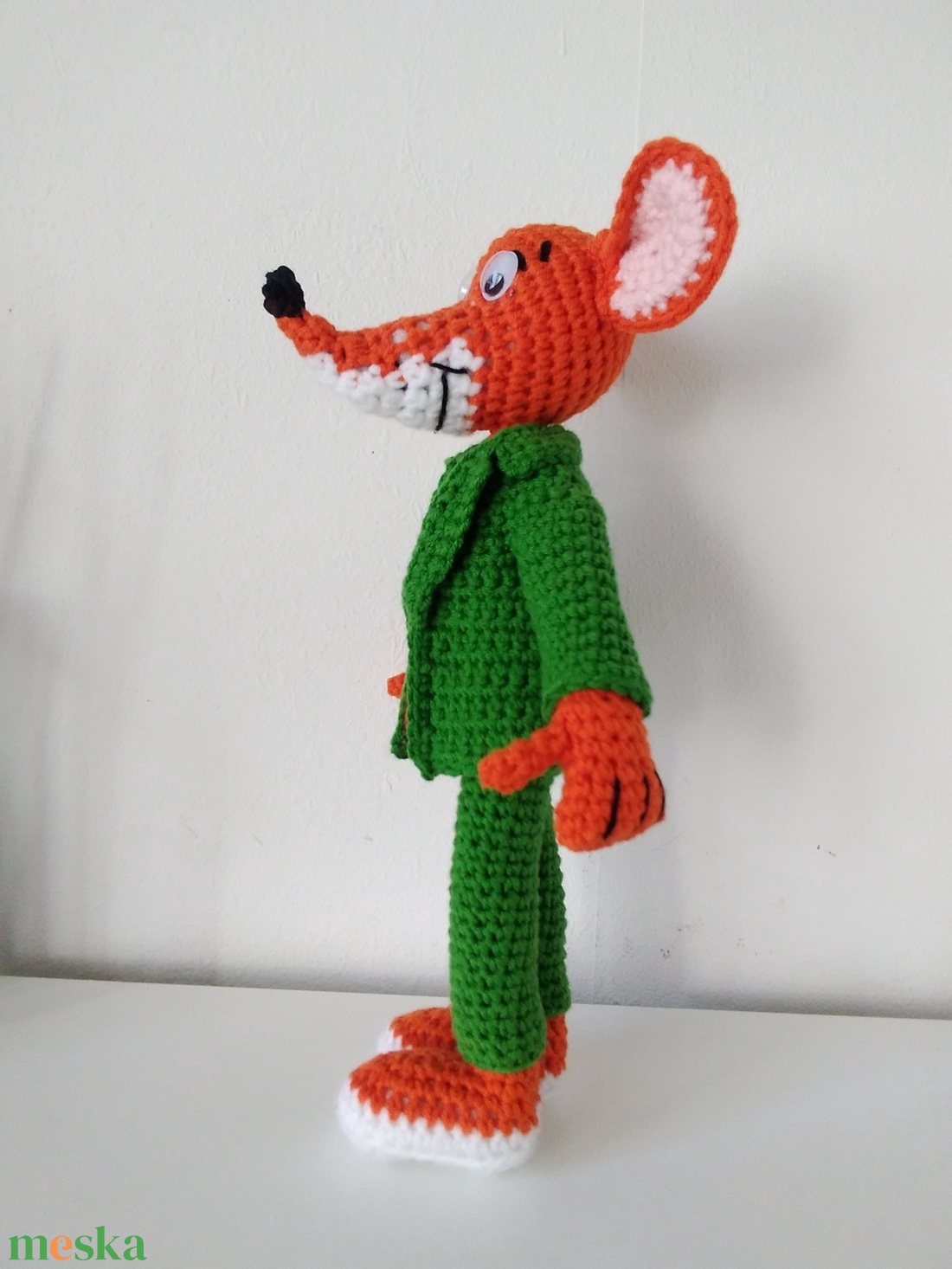 Geronimo Stilton horgolt mesehős egér karakter baba - játék & sport - plüssállat & játékfigura - egér - Meska.hu