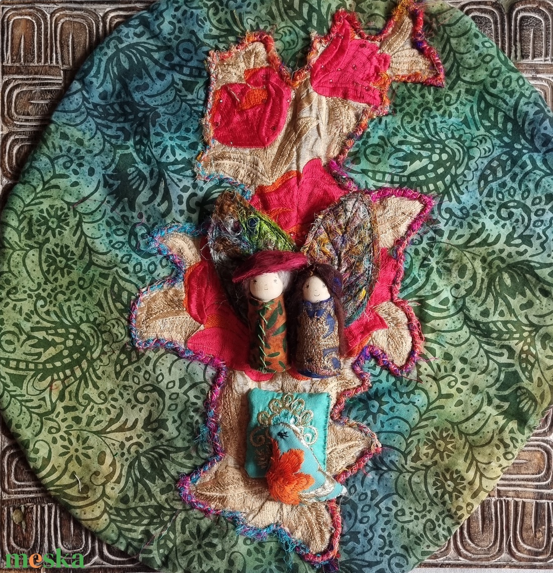 Szívünkben a rózsa- játékmező illatos búzazsák készlethez gyerekeknek - játék & sport - készségfejlesztő és logikai játék - montessori szivárvány, waldorf játékok - Meska.hu