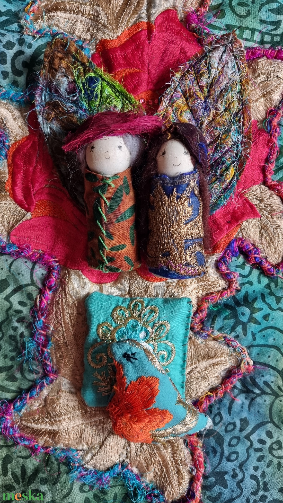 Szívünkben a rózsa- játékmező illatos búzazsák készlethez gyerekeknek - játék & sport - készségfejlesztő és logikai játék - montessori szivárvány, waldorf játékok - Meska.hu