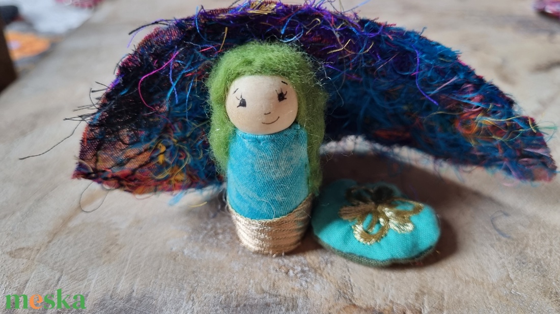 Legszebb levelem- kék/türkiz  - játék & sport - készségfejlesztő és logikai játék - montessori szivárvány, waldorf játékok - Meska.hu