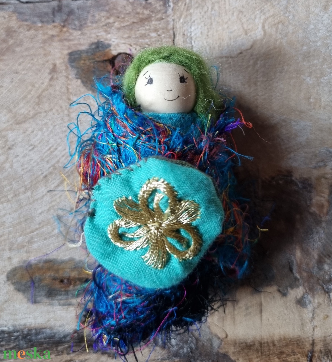 Legszebb levelem- kék/türkiz  - játék & sport - készségfejlesztő és logikai játék - montessori szivárvány, waldorf játékok - Meska.hu