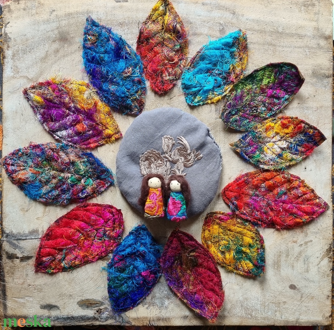 Kerek egy esztendő- az ősz szineivel - játék & sport - készségfejlesztő és logikai játék - montessori szivárvány, waldorf játékok - Meska.hu