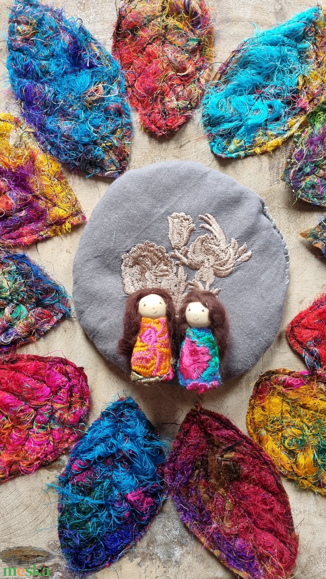 Kerek egy esztendő- az ősz szineivel - játék & sport - készségfejlesztő és logikai játék - montessori szivárvány, waldorf játékok - Meska.hu