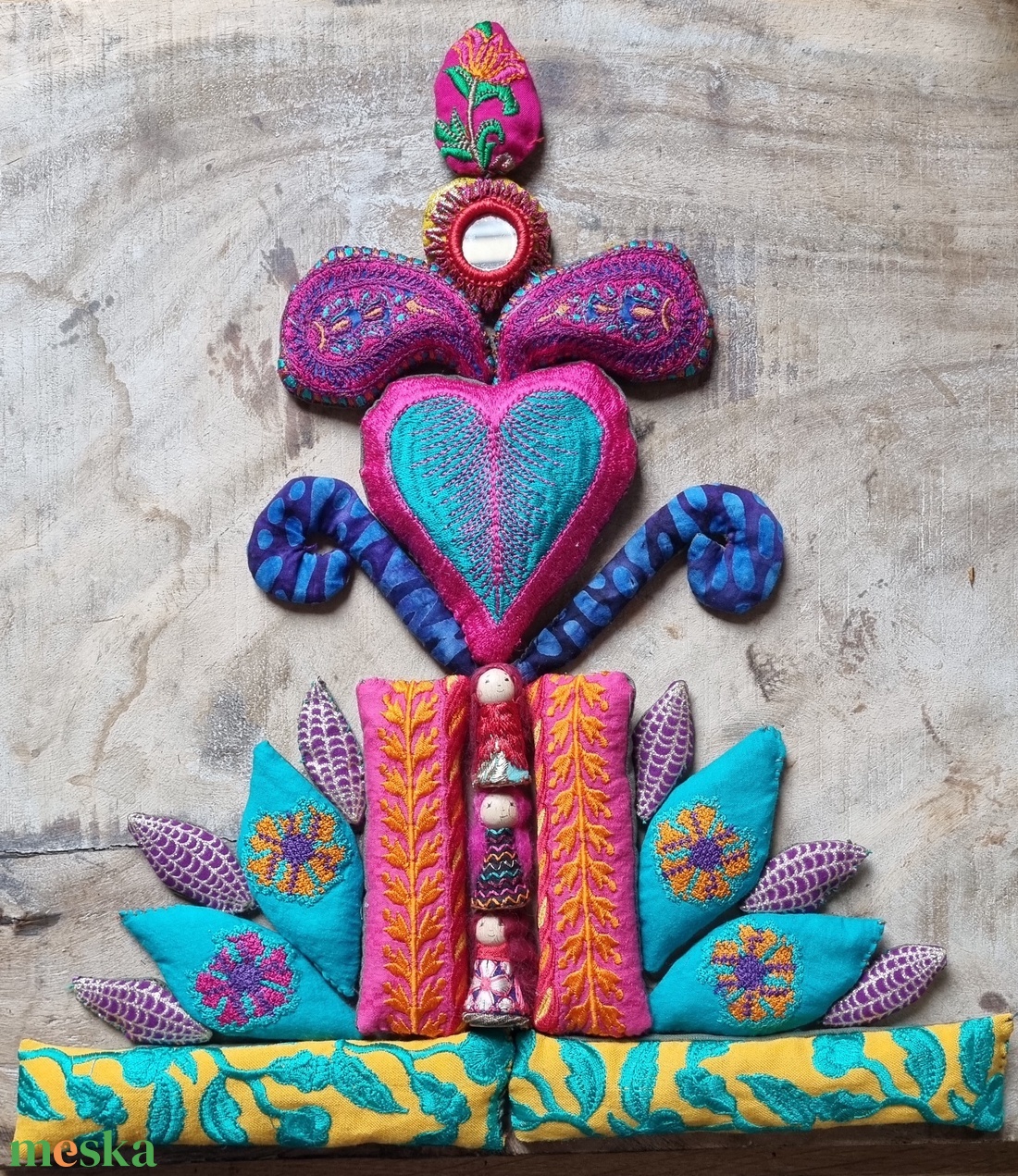 Alattad a föld, feletted az ég, benned a létra -textilkirakó gyerekeknek( 21db+3 baba) - baba - mama - baba játékok - waldorf játékok - Meska.hu