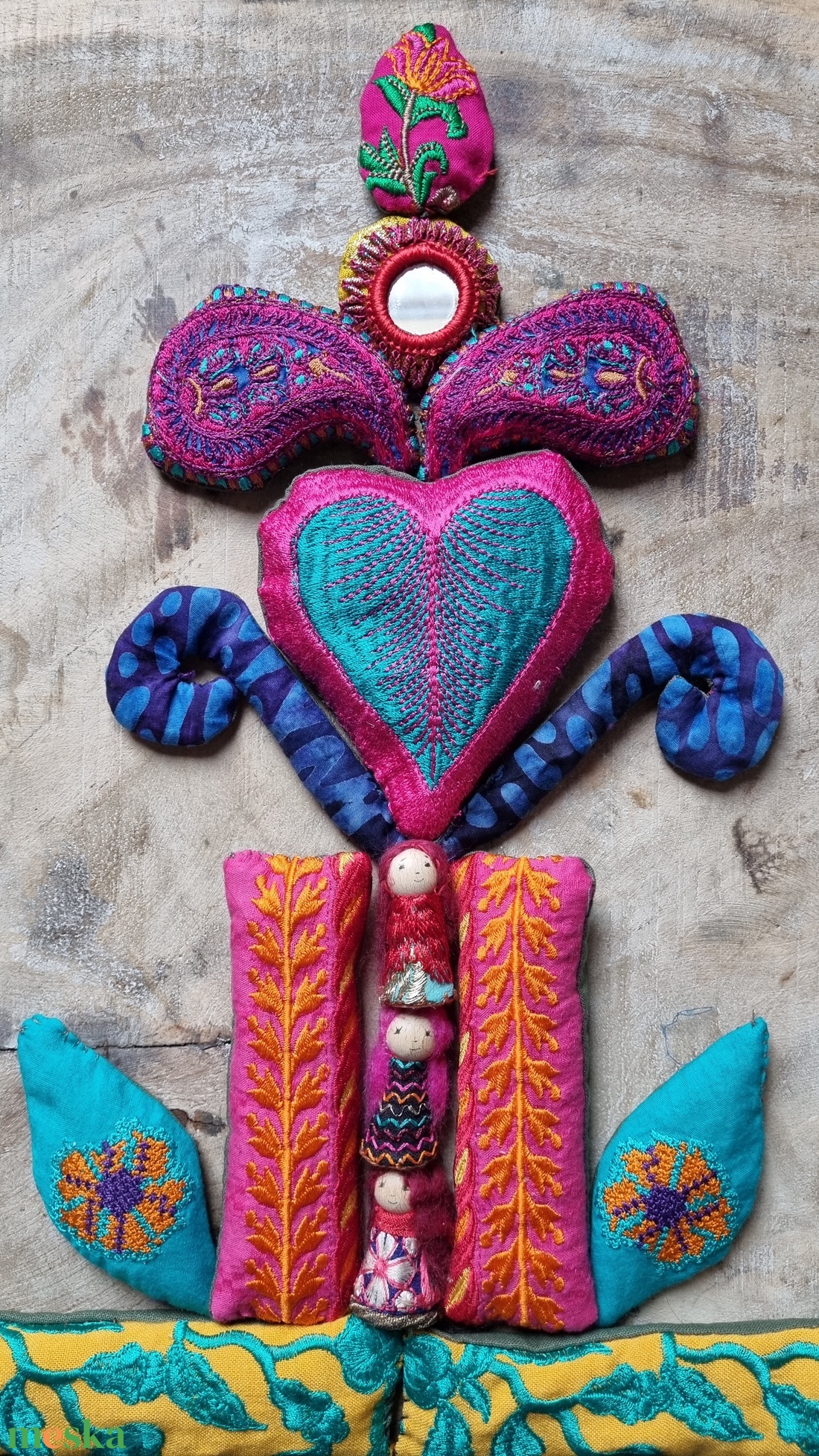 Alattad a föld, feletted az ég, benned a létra -textilkirakó gyerekeknek( 21db+3 baba) - baba - mama - baba játékok - waldorf játékok - Meska.hu