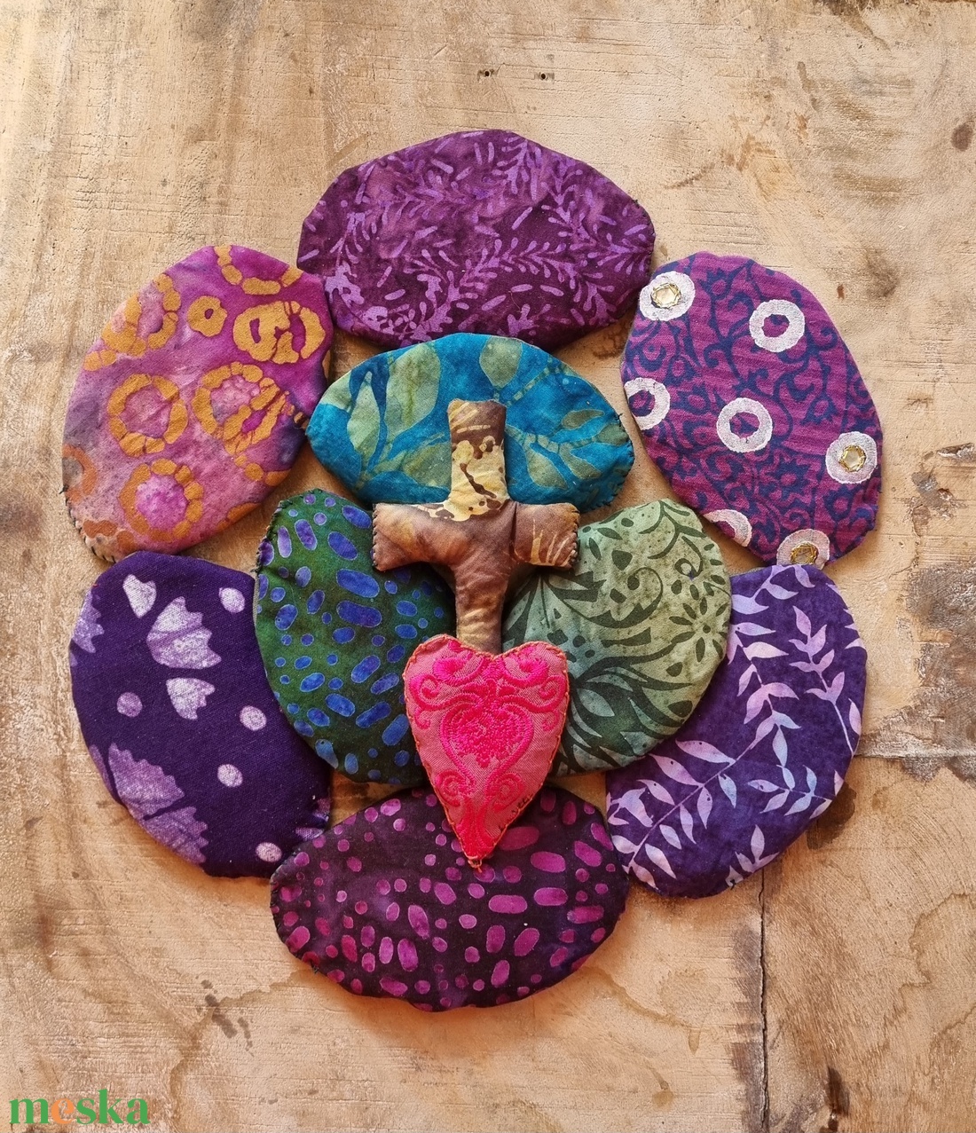 Evangéliumi mandala-textilkirakó ( 11db)) - baba - mama - baba játékok - waldorf játékok - Meska.hu