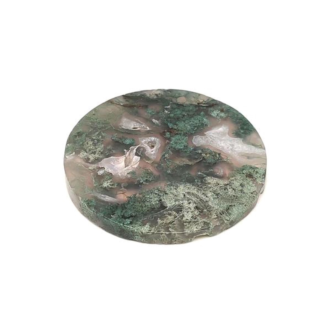 Achát moha korong 6-8cm - kellékek & szerszámok - ásvány alapanyag - Meska.hu