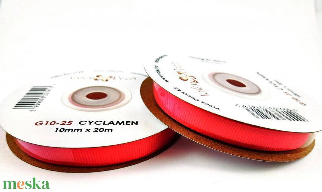 Ripsz szalag 10mmx20m - ciklámen - kellékek & szerszámok - rövidáru - szalag, pánt - Meska.hu