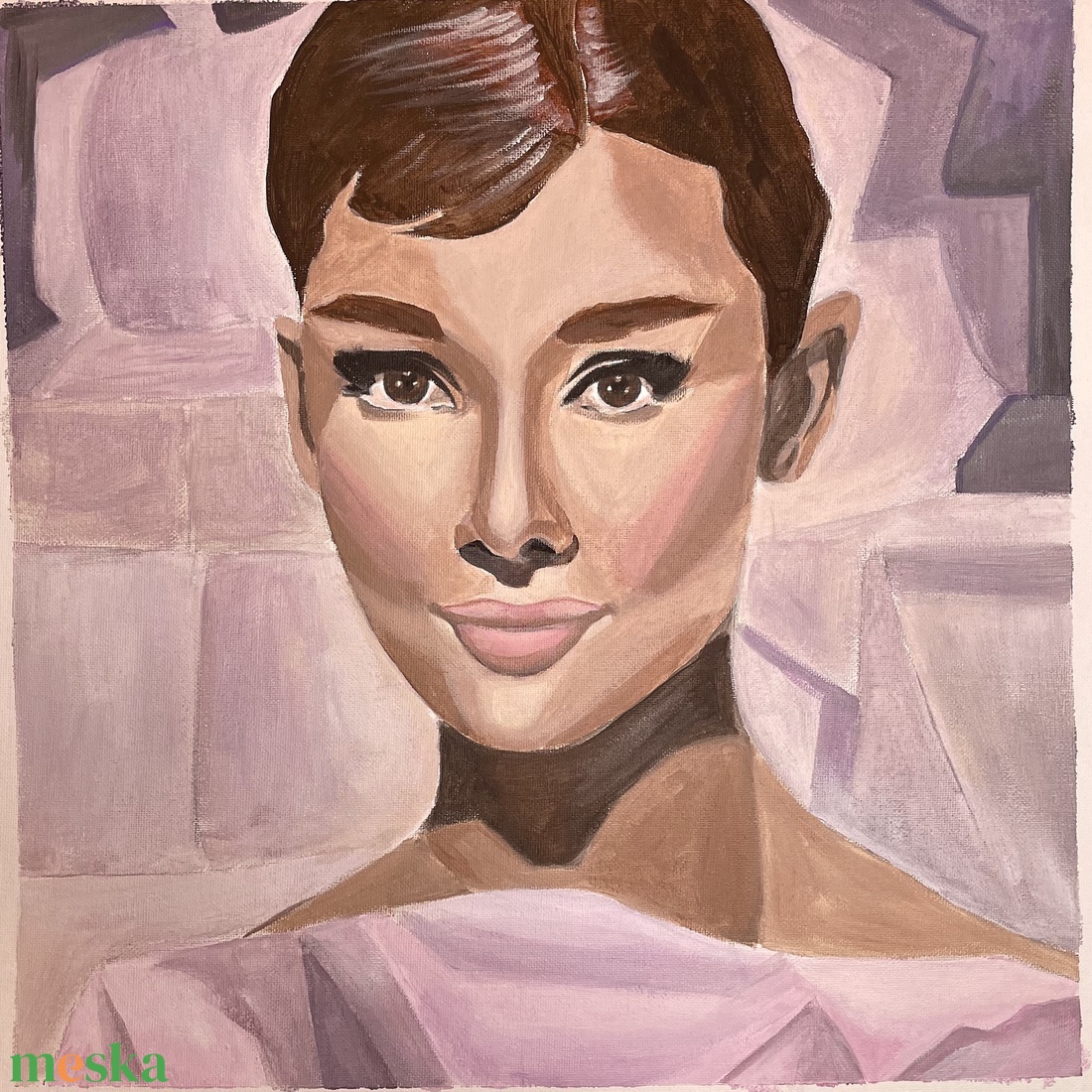 Audrey Hepburn - művészet - festmény - akril - Meska.hu Audrey Hepburn - művészet - festmény - akril - Meska.hu