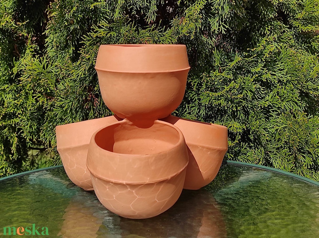 Emeletes virágcserép - otthon & életmód - ház & kert - virágláda, balkonláda - Meska.hu