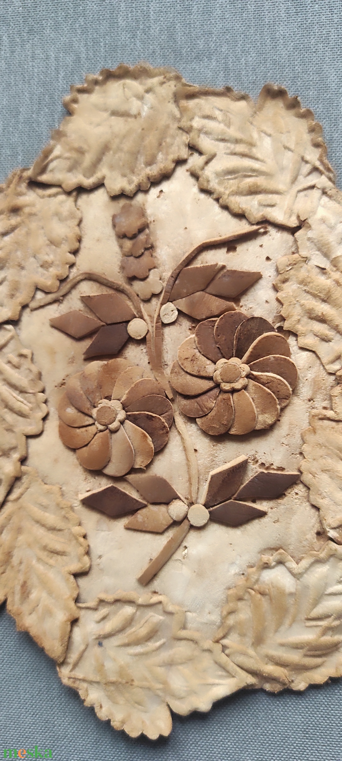 Velúr bőr falikép / asztaldísz  - otthon & életmód - dekoráció - fali és függő dekoráció - falra akasztható dekor - Meska.hu