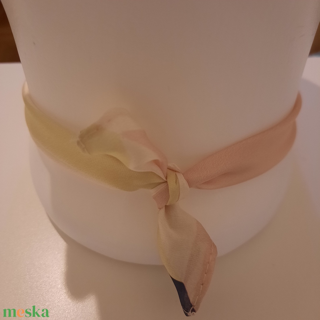Nyári textil nyaklánc - ékszer - nyaklánc - hosszú nyaklánc - Meska.hu
