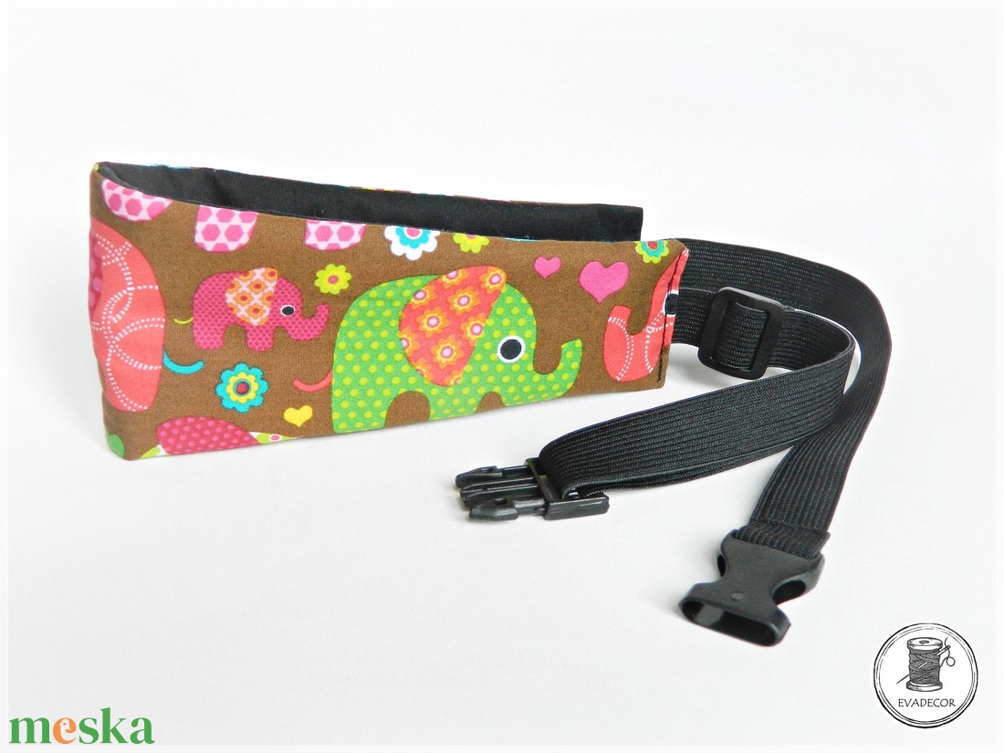 Elefántos AUTÓS FEJPÁNT GYEREKÜLÉSHEZ - ruha & divat - sál, sapka, kendő - fejpánt - Meska.hu