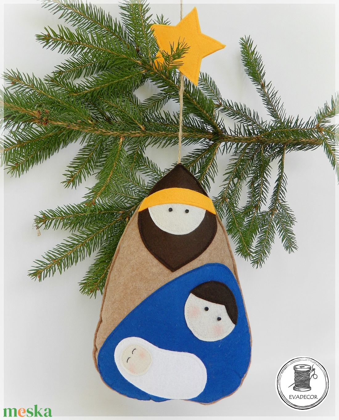 SZENT CSALÁD- karácsonyi dekoráció - karácsony - karácsonyi lakásdekoráció - karácsonyi lakásdíszek - Meska.hu