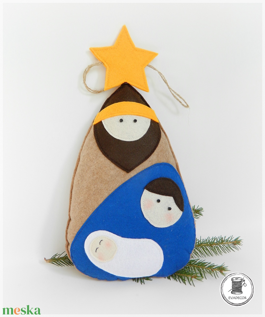 SZENT CSALÁD- karácsonyi dekoráció - karácsony - karácsonyi lakásdekoráció - karácsonyi lakásdíszek - Meska.hu