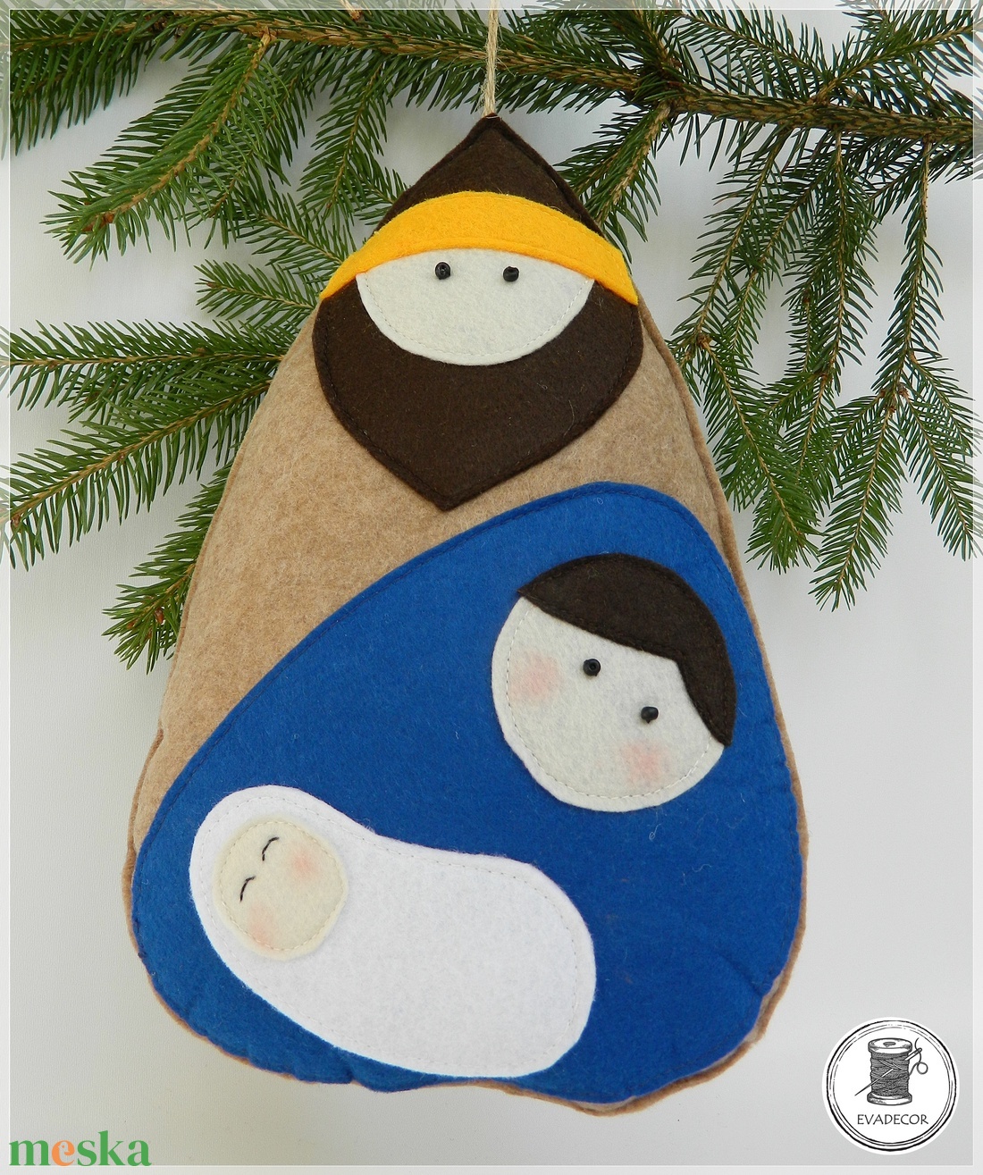 SZENT CSALÁD- karácsonyi dekoráció - karácsony - karácsonyi lakásdekoráció - karácsonyi lakásdíszek - Meska.hu