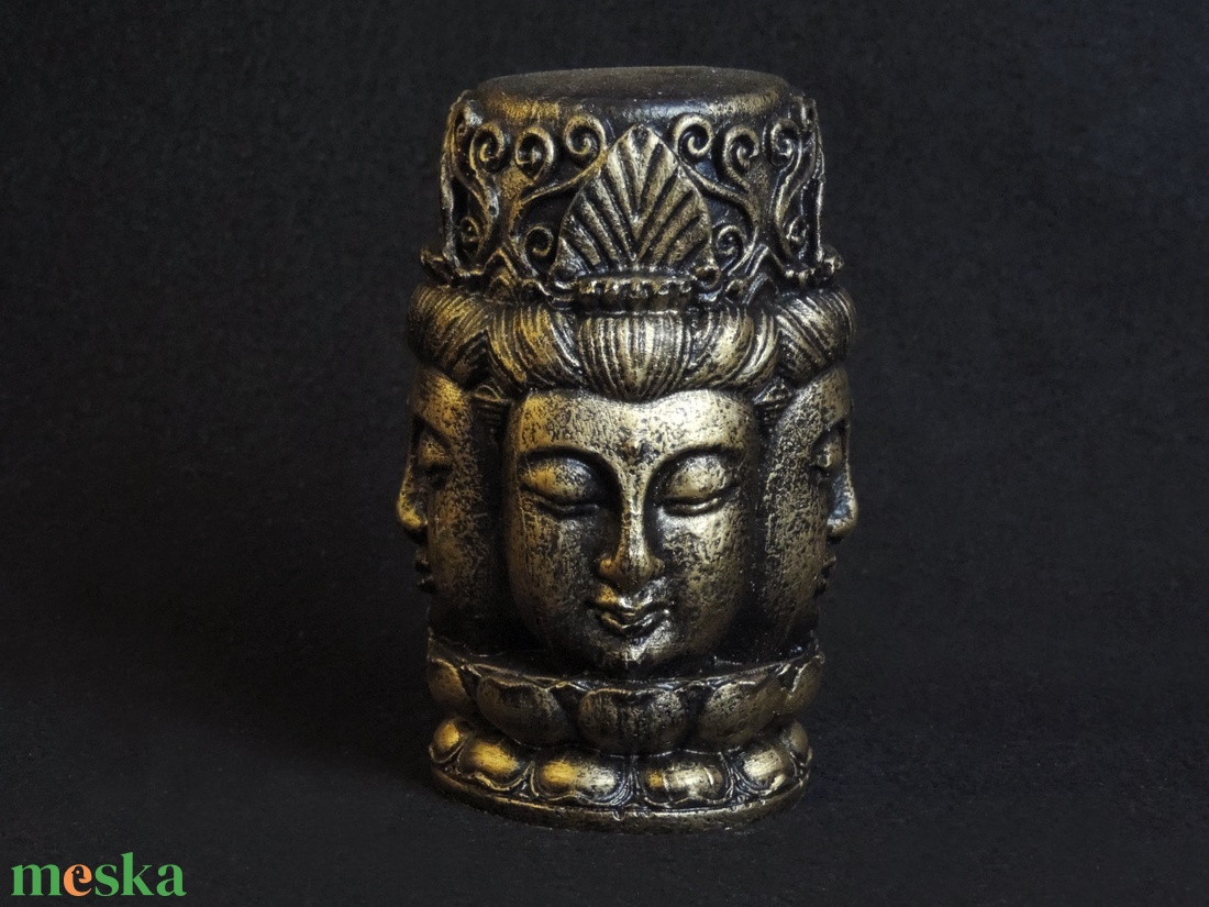Négyarcú Buddha szobor - otthon & életmód - dekoráció - dísztárgy - Meska.hu