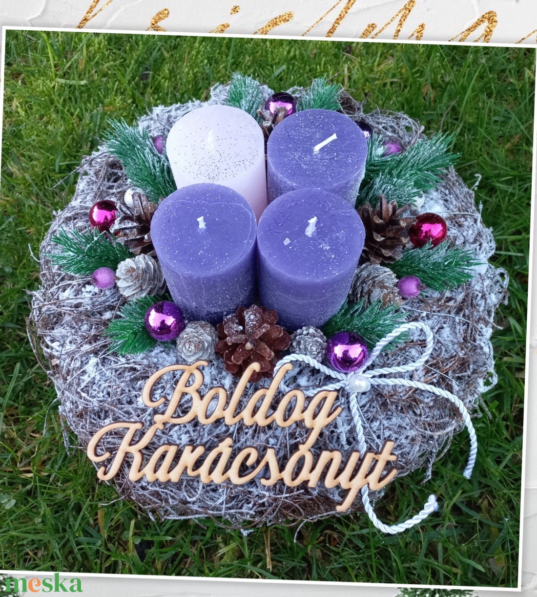 Adventi koszorú - karácsony - adventi díszek - adventi koszorú - Meska.hu Adventi koszorú - karácsony - adventi díszek - adventi koszorú - Meska.hu
