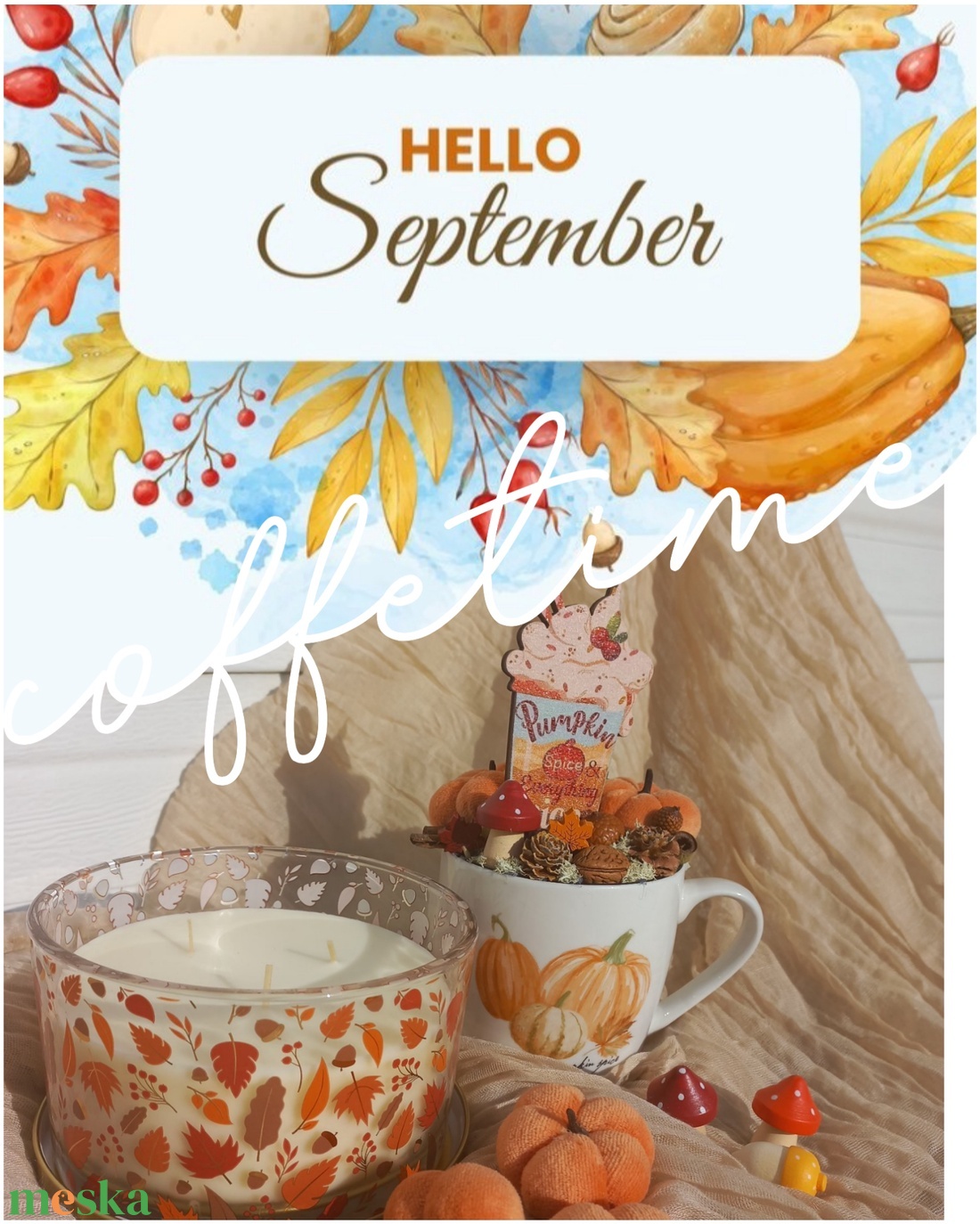 Pumpkin spice tökös asztali dísz - esküvő - dekoráció - asztaldísz - Meska.hu Pumpkin spice tökös asztali dísz - esküvő - dekoráció - asztaldísz - Meska.hu
