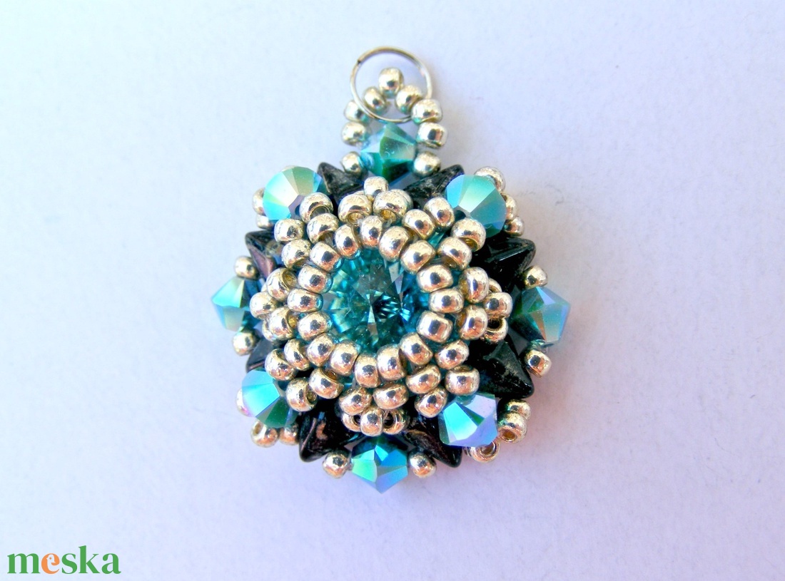 Aquamarine kék medál - ékszer - nyaklánc - medál - Meska.hu Aquamarine kék medál - ékszer - nyaklánc - medál - Meska.hu