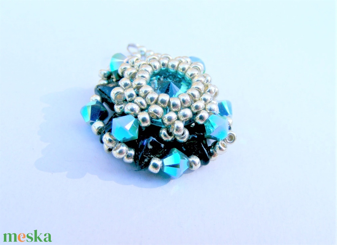 Aquamarine kék medál - ékszer - nyaklánc - medál - Meska.hu Aquamarine kék medál - ékszer - nyaklánc - medál - Meska.hu