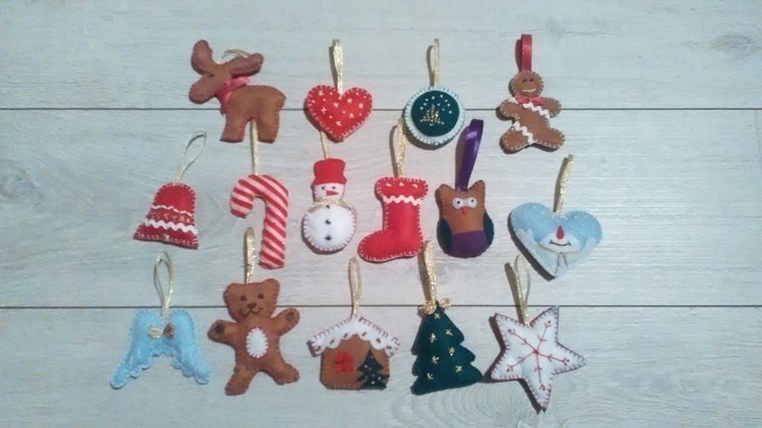 Karácsonyfa dísz szett I. - - Meska.hu Karácsonyfa dísz szett I. - - Meska.hu