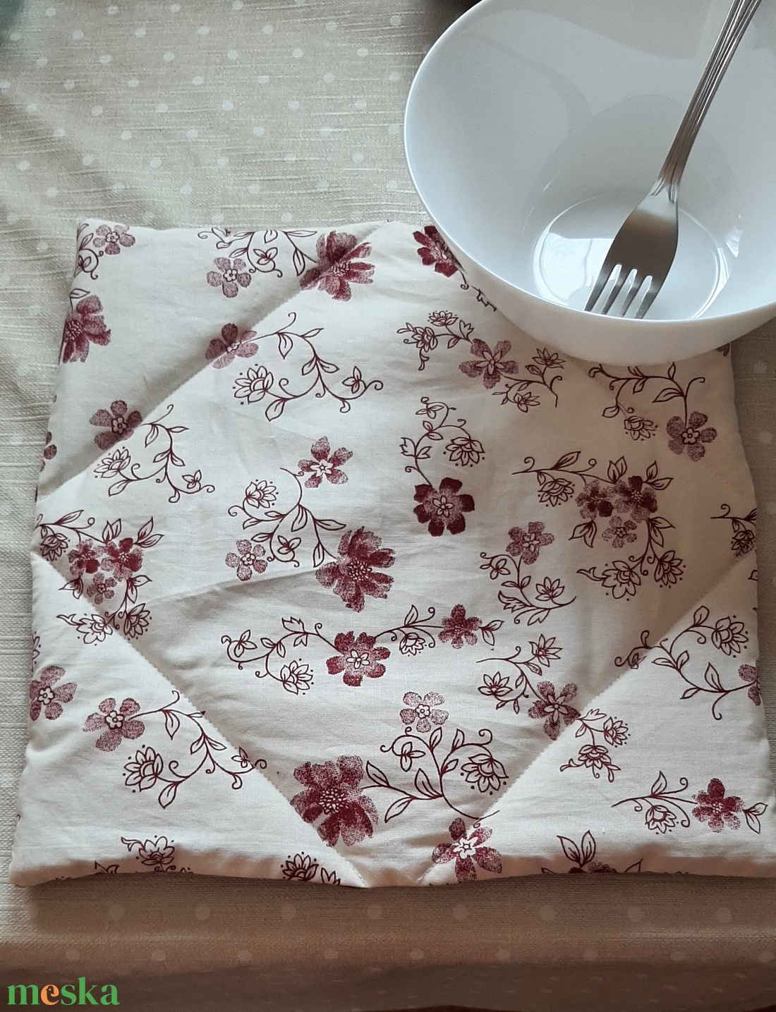 Patchwork textil edényalátét - otthon & életmód - konyhafelszerelés, tálalás - sütés, főzés - edényalátét - Meska.hu