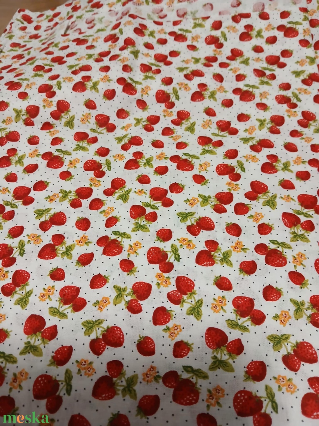 Szamóca Mintás REtasak - táska & tok - uzsonna- & ebéd tartó - ebéd tasak, doboz - Meska.hu