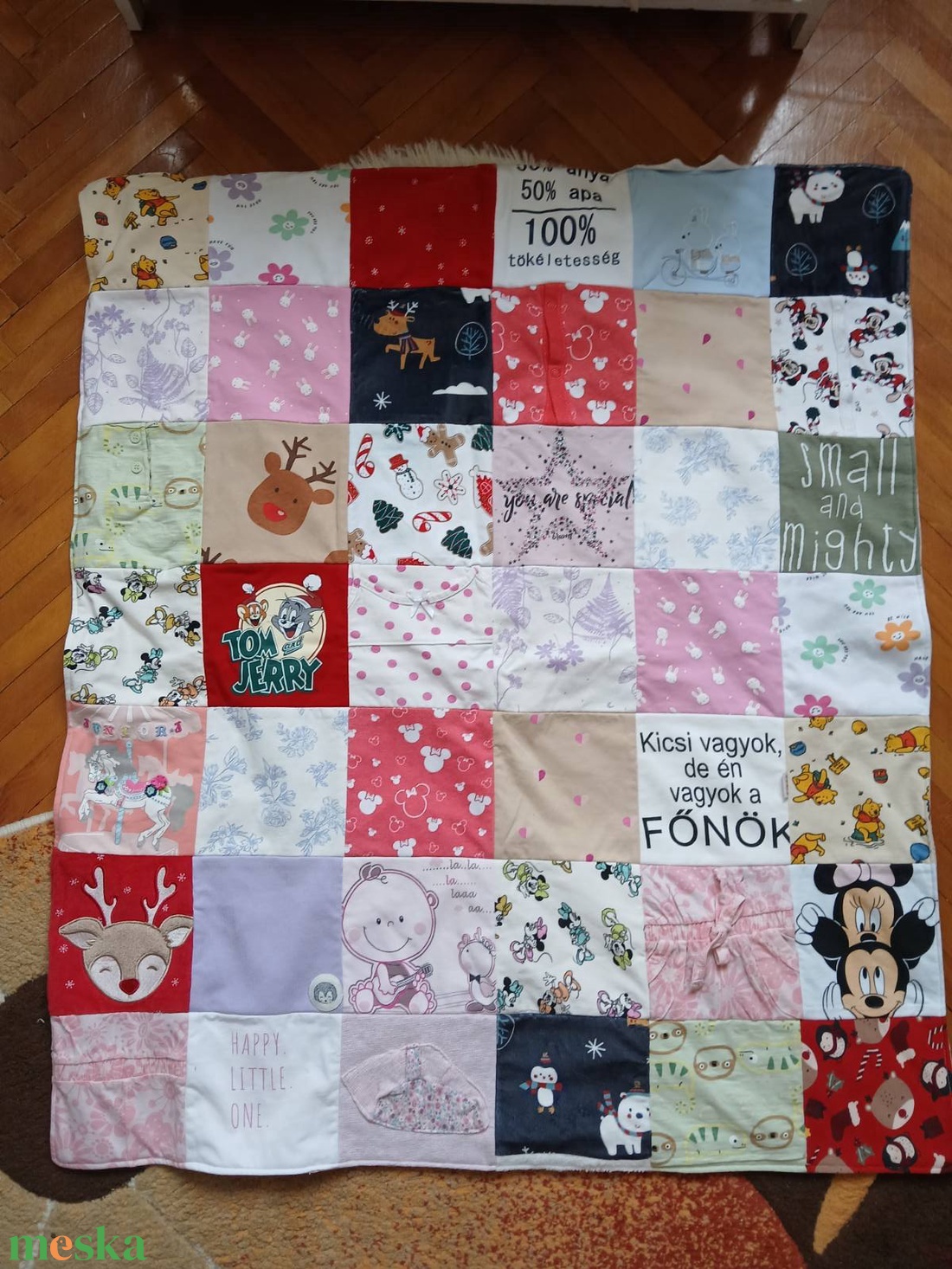 Patchwork emléktakaró - otthon & életmód - babaszoba, gyerekszoba - babatakaró, gyerek pléd - Meska.hu