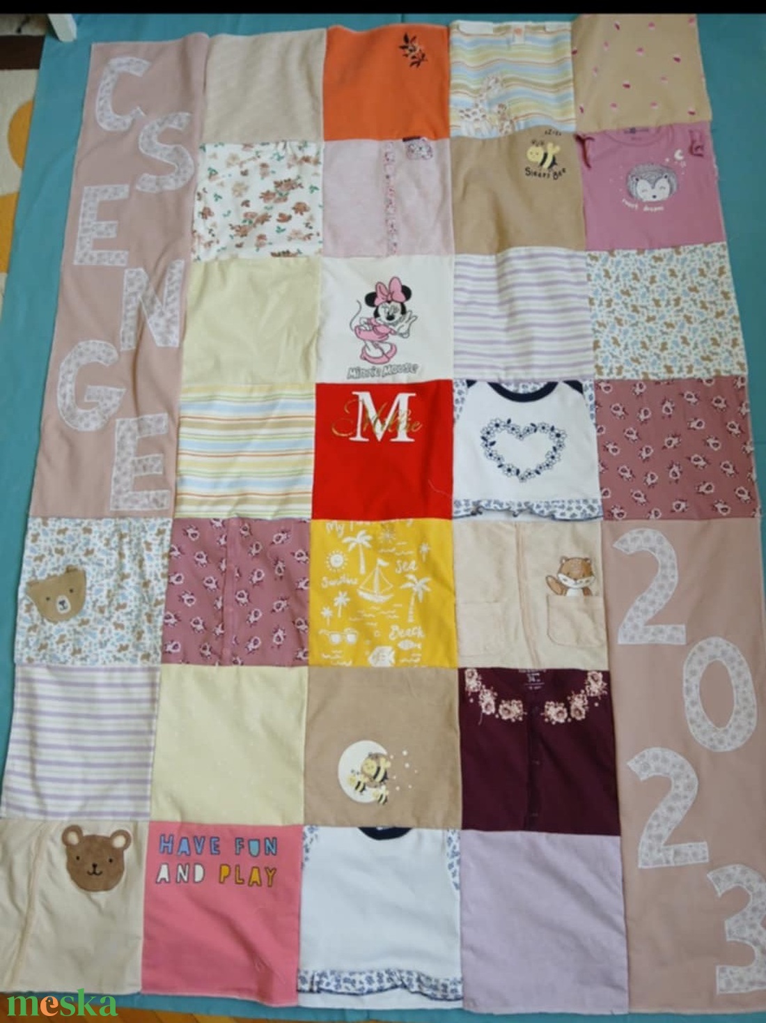 Patchwork emléktakaró - otthon & életmód - babaszoba, gyerekszoba - babatakaró, gyerek pléd - Meska.hu