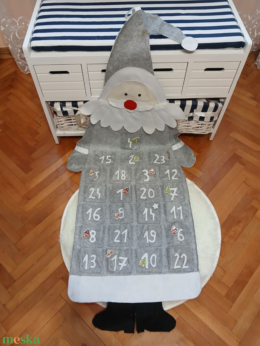 Falra akasztható óriás adventi naptár - karácsony - adventi díszek - adventi naptár - Meska.hu Falra akasztható óriás adventi naptár - karácsony - adventi díszek - adventi naptár - Meska.hu