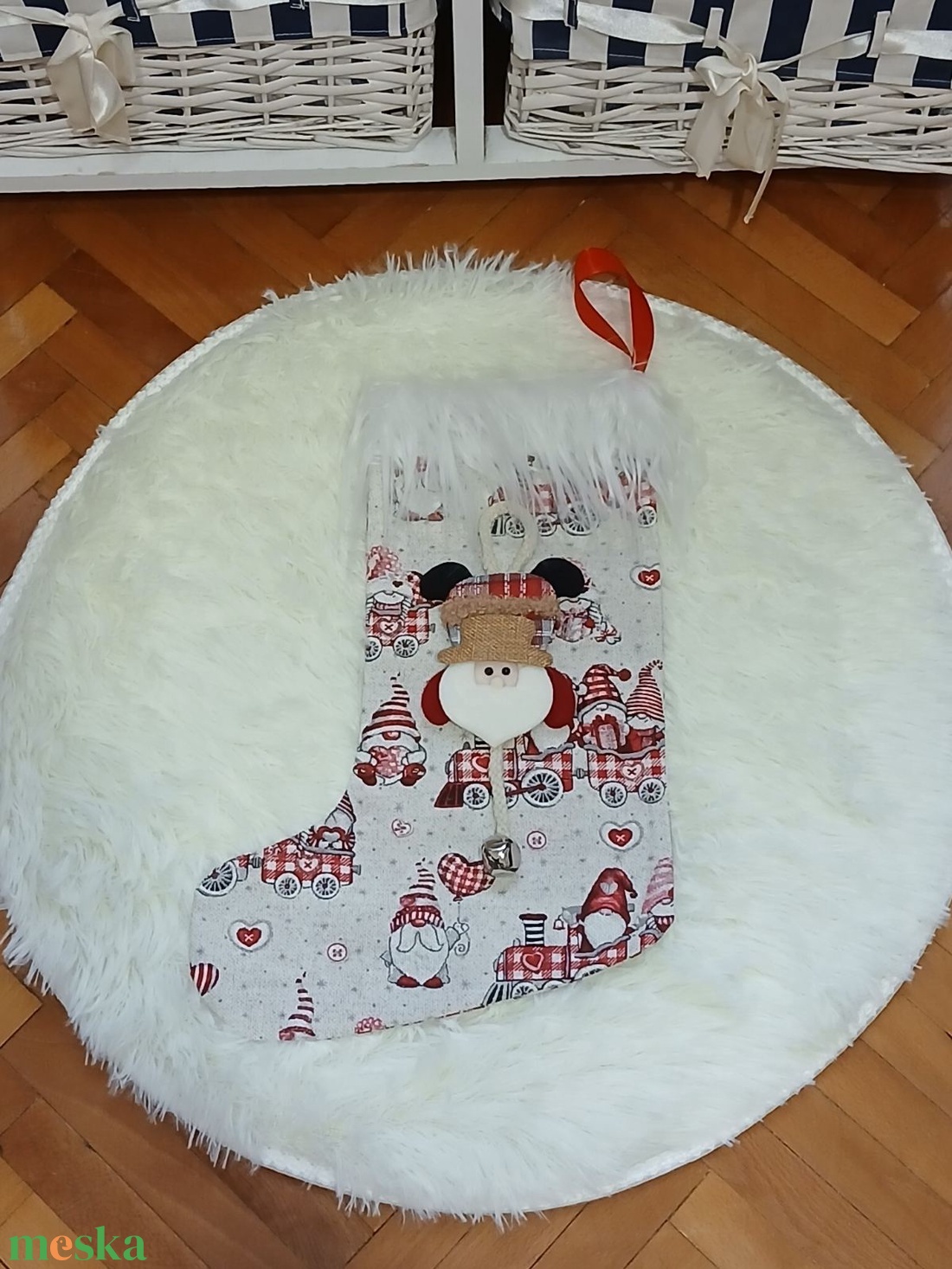 Felakasztható 3D mikuláscsizma - karácsony - mikulás - mikulás csizma és zokni - Meska.hu