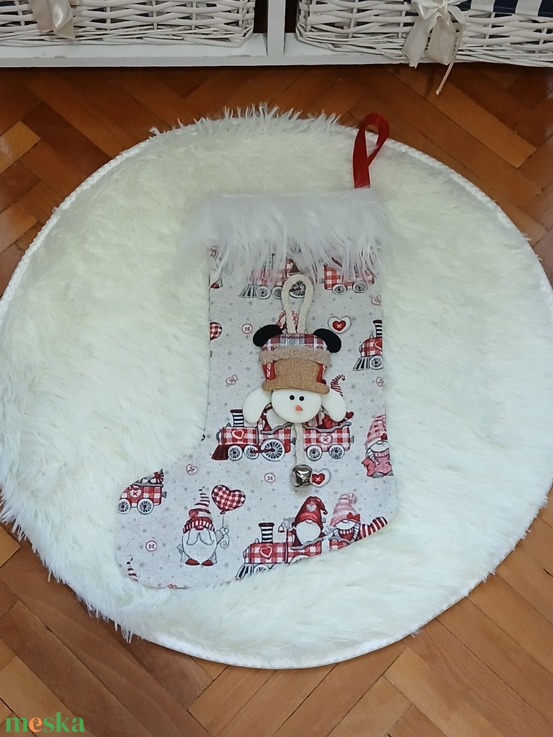 Felakasztható 3D mikuláscsizma - karácsony - mikulás - mikulás csizma és zokni - Meska.hu