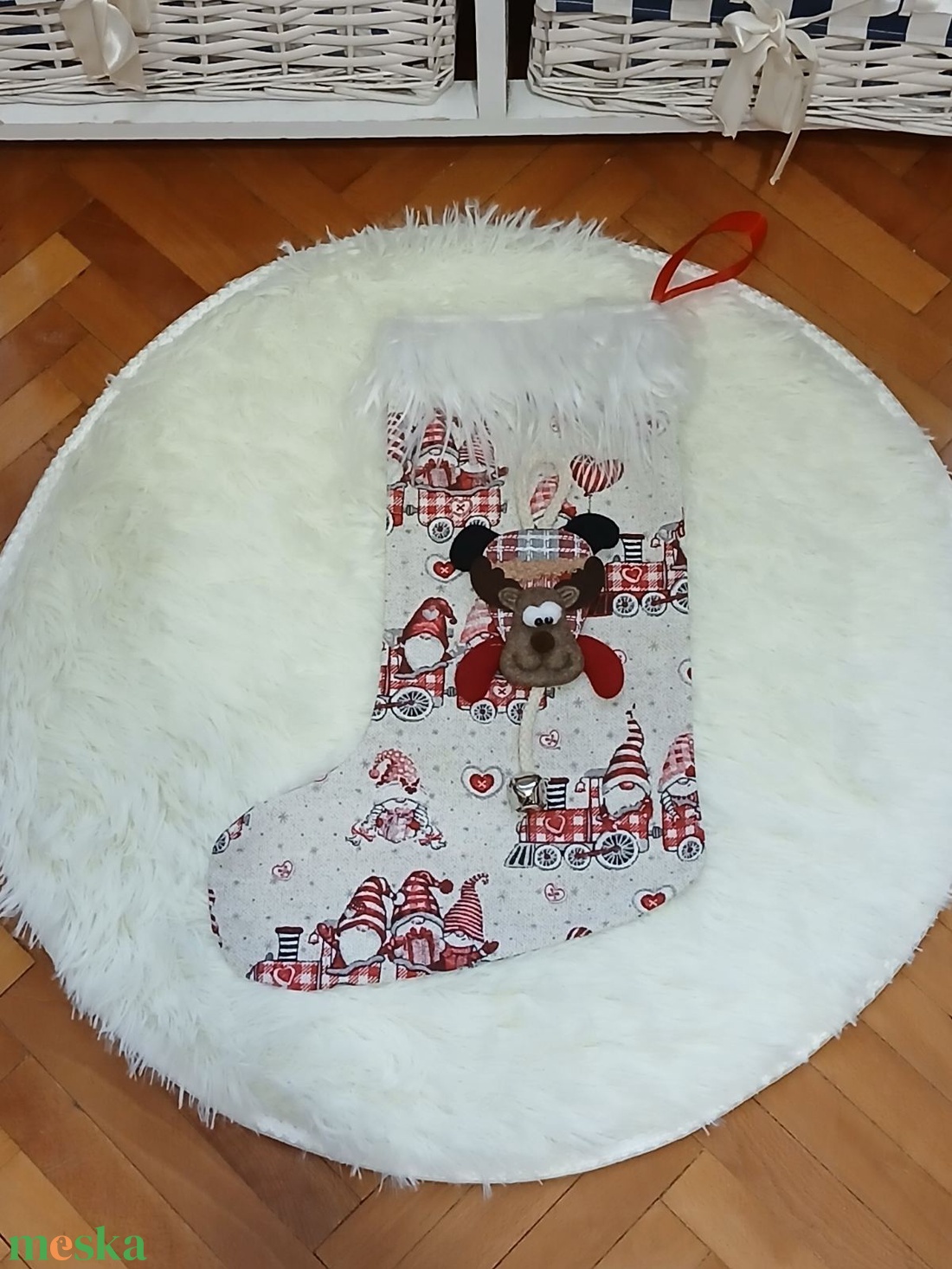 Felakasztható 3D mikuláscsizma - karácsony - mikulás - mikulás csizma és zokni - Meska.hu