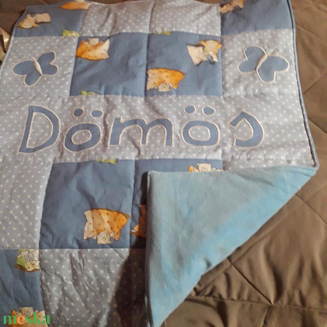 Patchwork neves babatakaró9 - otthon & életmód - babaszoba, gyerekszoba - babatakaró, gyerek pléd - Meska.hu