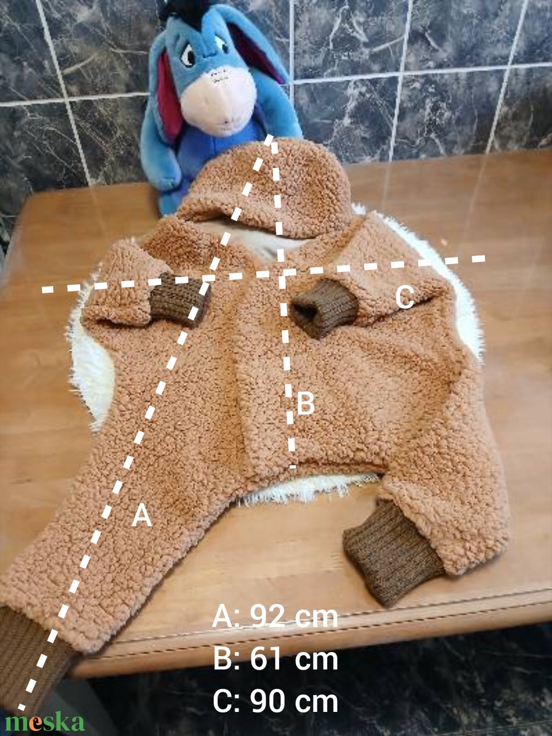 Teddy bélelt babacsillag - ruha & divat - babaruha & gyerekruha - gyerek kabát, dzseki - Meska.hu