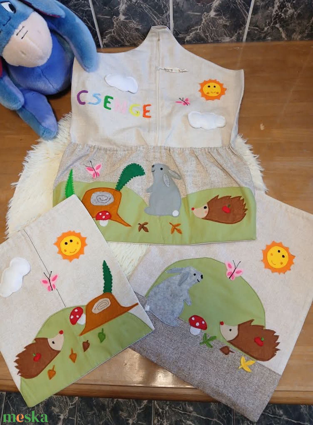 Bölcsődei, óvodai zsák szett - játék & sport - ovis felszerelés - ovis szett - Meska.hu