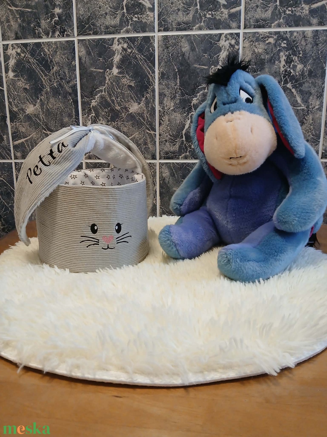 Húsvéti tojásgyüjtő kiskosár - ünnepi díszek, dekorációk - húsvéti díszek és dekorációk - húsvéti kosár - Meska.hu