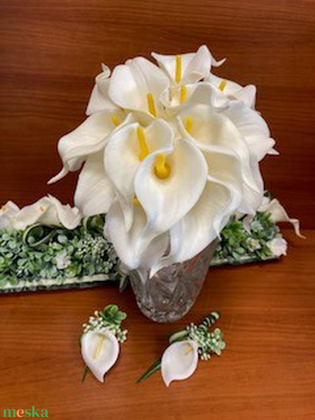 Menyasszonyi csokor, asztaldísz, kitűző - esküvő - menyasszonyi- és dobócsokor - Meska.hu