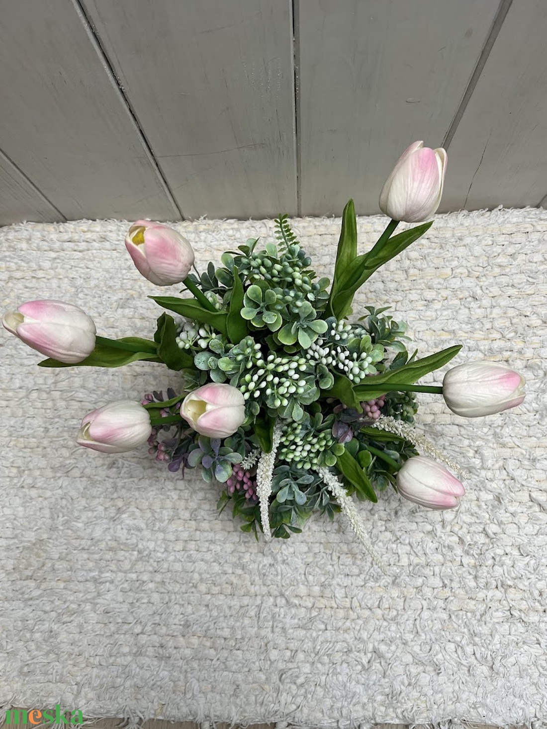 ???? Prémium pasztell tulipános dekorációs tál � kézzel készített exkluzív asztaldísz - otthon & életmód - dekoráció - asztal és polc dekoráció - asztaldísz - Meska.hu