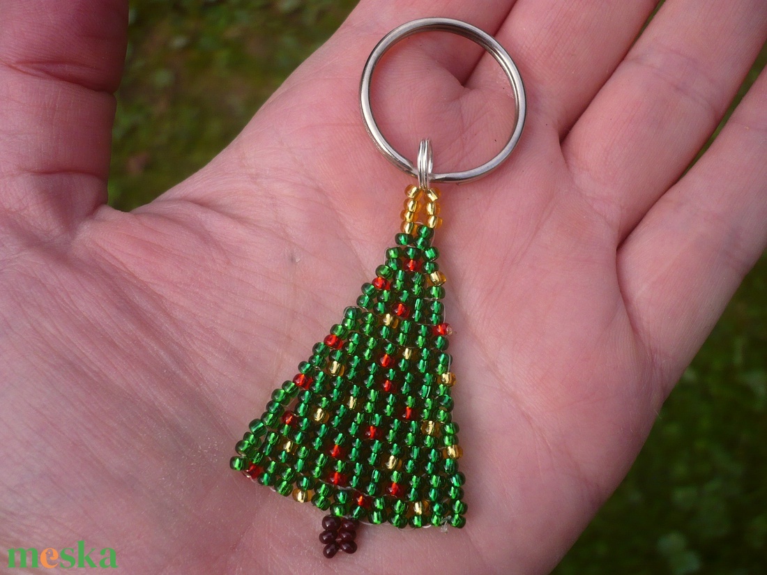 Fenyőfa, karácsonyfa kulcstartó, táskadísz - táska & tok - kulcstartó & táskadísz - kulcstartó - Meska.hu