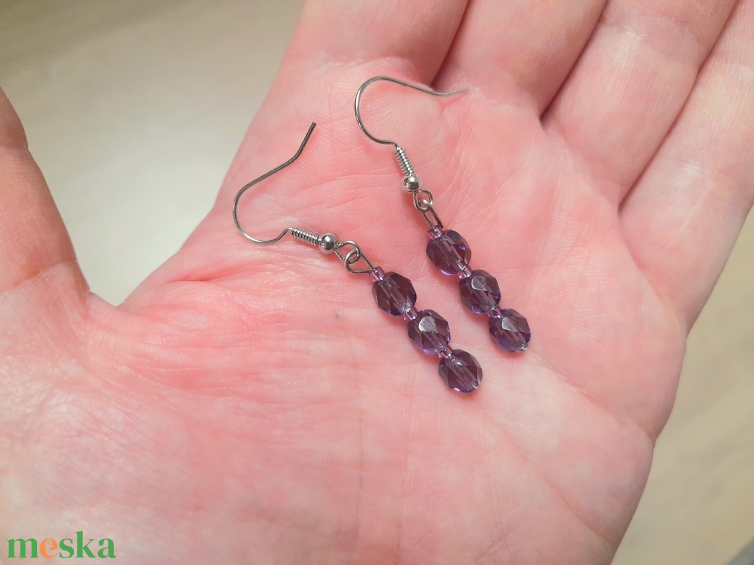 Gyöngyös fülbevaló - ékszer - fülbevaló - lógó fülbevaló - Meska.hu