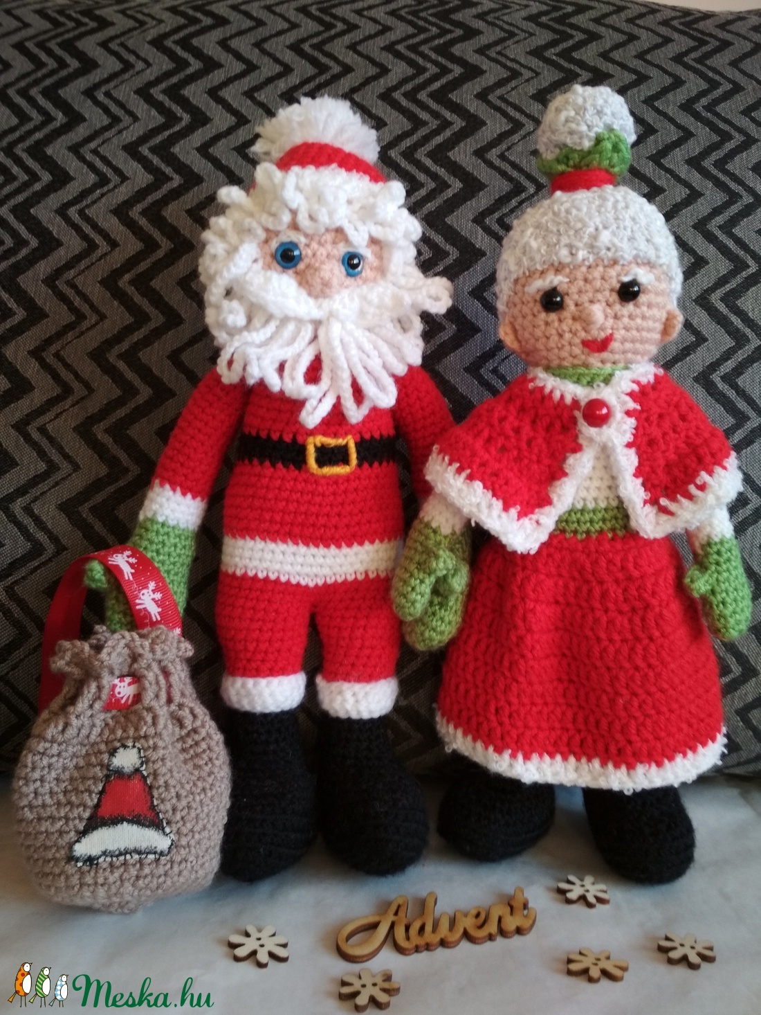 Télapó és Télanyó - karácsony - karácsonyi lakásdekoráció - karácsonyi lakásdekoráció - Meska.hu